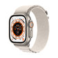 Apple Watch Ultra 49mm Titanium with Alpine Loop Strap Starlight Large MQFT3