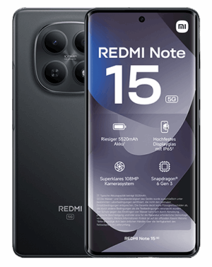 Xiaomi Redmi Note 15 5G 256GB 8GB RAM Dual sim Black