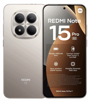 Xiaomi Redmi Note 15 Pro 5G 12GB RAM 512GB Titanium