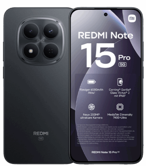 Xiaomi Redmi Note 15 Pro 5G 12GB RAM 512GB Black